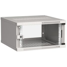 ITK Шкаф настенный LINEA WE 6U 600х600мм дверь стекло серый