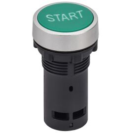 Кнопка IP65 с маркировкой "START" моноблок 1NO зеленая MASTER IEK