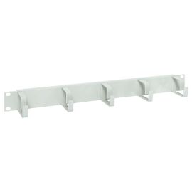 Органайзер горизонтальный 19", 1U, 5 колец, серый, металл, TERACOM PRO TRP-1CO-5R-M-GR