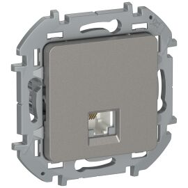 IEKINSPIRIA Розетка телефонная RJ11 6731071 дымчатый IEK
