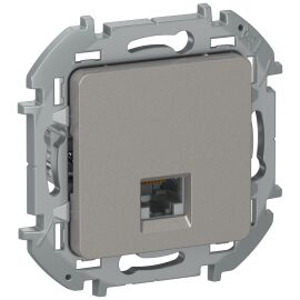 IEKINSPIRIA Розетка компьютерная RJ45 категория 6 UTP 6732171 дымчатый IEK