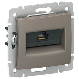 IEKVALENA Розетка компьютерная RJ45 категория 6 UTP 6945411 капучино IEK