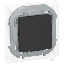 IEKINSPIRIA Переключатель 1-клавишный схема 6 10АХ IP44 безвинтовые зажимы 6736791 черный матовый IE