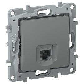 IEKETIKA Розетка компьютерная RJ45 категория 5Е UTP 6715411 мокрый асфальт IEK