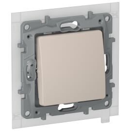 IEKETIKA Переключатель 1-клавишный схема 6 10АХ IP44 безвинтовые зажимы 6711071 песочный IEK