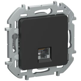IEKINSPIRIA Розетка компьютерная RJ45 категория 6 UTP 6732191 черный матовый IEK