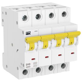 Автоматический выключатель M10N 4P D 10А MASTER IEK