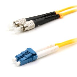 Шнур оптический FC/UPC-LC/UPC, SM, 15м, Duplex, желтый, REXANT 50-2530