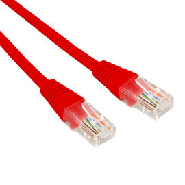 Патч-корд 4 пары, 2хRJ45, 0,3м, Кат.6, UTP, красный, LSZH, REXANT 02-0293-03