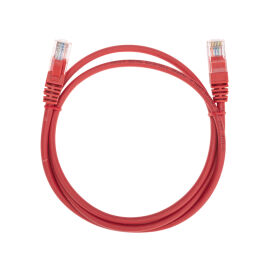 Патч-корд 4 пары, 2хRJ45, 1м, Кат.5e, UTP, красный, LSZH, REXANT 02-0103-1