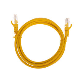 Патч-корд 4 пары, 2хRJ45, 1,5м, Кат.5e, UTP, желтый, LSZH, REXANT 02-0105-105