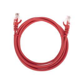 Патч-корд 4 пары, 2хRJ45, 2м, Кат.5e, UTP, красный, LSZH, REXANT 02-0103-2