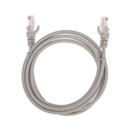 Патч-корд 4 пары, 2хRJ45, 1,5м, Кат.5e, UTP, серый, LSZH, REXANT 02-0100-105