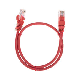 Патч-корд 4 пары, 2хRJ45, 0,5м, Кат.5e, UTP, красный, LSZH, REXANT 02-0103-05