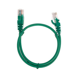 Патч-корд 4 пары, 2хRJ45, 0,5м, Кат.5e, UTP, зеленый, LSZH, REXANT 02-0106-05