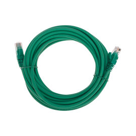 Патч-корд 4 пары, 2хRJ45, 5м, Кат.6, UTP, зеленый, LSZH, REXANT 02-0296-5