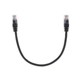 Патч-корд 4 пары, 2хRJ45, 0,3м, Кат.5e, UTP, черный, LSZH, REXANT 02-0102-03
