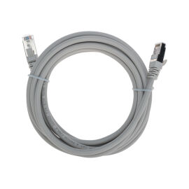 Патч-корд 4 пары, 2хRJ45, 3м, Кат.6, FTP, серый, LSZH, REXANT 02-0210-3