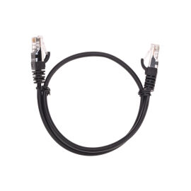 Патч-корд 4 пары, 2хRJ45, 0,5м, Кат.5e, UTP, черный, LSZH, REXANT 02-0102-05