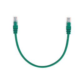 Патч-корд 4 пары, 2хRJ45, 0,3м, Кат.5e, UTP, зеленый, LSZH, REXANT 02-0106-03
