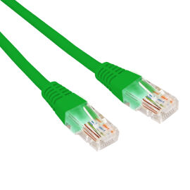 Патч-корд 4 пары, 2хRJ45, 0,3м, Кат.6, UTP, зеленый, LSZH, REXANT 02-0296-03