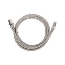 Патч-корд 4 пары, 2хRJ45, 2м, Кат.6, FTP, серый, LSZH, REXANT 02-0210-2