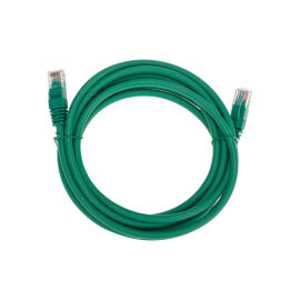 Патч-корд 4 пары, 2хRJ45, 3м, Кат.6, UTP, зеленый, LSZH, REXANT 02-0296-3