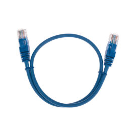 Патч-корд 4 пары, 2хRJ45, 0,5м, Кат.5e, UTP, синий, LSZH, REXANT 02-0104-05