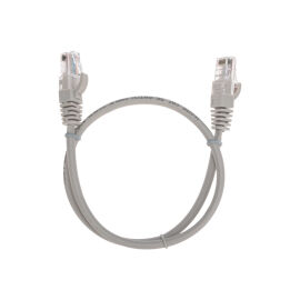 Патч-корд 4 пары, 2хRJ45, 0,5м, Кат.5e, UTP, серый, LSZH, REXANT 02-0100-05