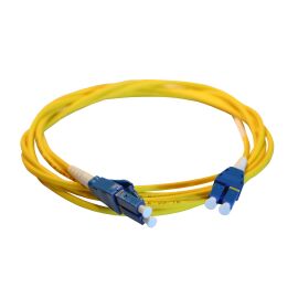 Шнур оптоволоконный OS2 - одномодовый - LC/LC - реверсивная полярность - 1 м - желтый
