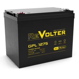 Батарея аккумуляторная GPL 1275, (12В, 75Ач), REVOLTER 4614040030038