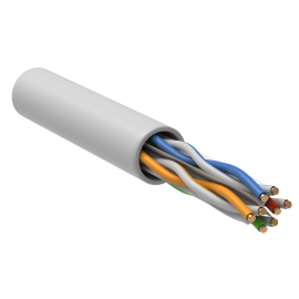 Кабель UTP 4 пары, Кат.6, внутр., 0,55мм, PVCLS нг(А)-LSLTx, белый, 305м, ITK LC1-C604-128