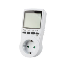 Ваттметр RX-11, с подсветкой, вертикальный, 2х тарифный, 16А, REXANT 10-6100
