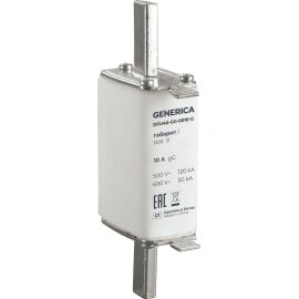 Плавкая вставка тип gG габарит 0 10А GENERICA (Предохранитель gG 0 10А)