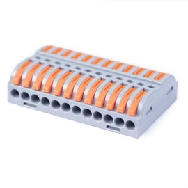 Клемма соединительная 12 полюсов с рычагом 0,08-2,5/4,0мм кв., Cabeus MX223-12