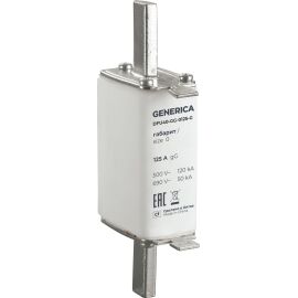 Плавкая вставка тип gG габарит 0 125А GENERICA (Предохранитель gG 0 125А)