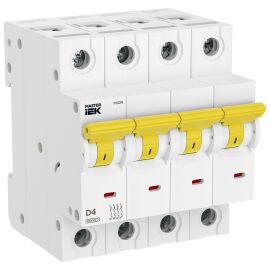 Автоматический выключатель M10N 3P D 4А MASTER IEK