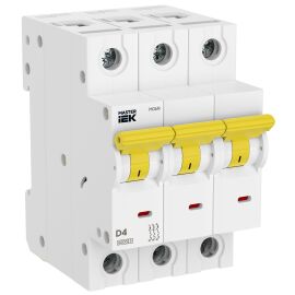 Автоматический выключатель M06N 3P D 4А MASTER IEK