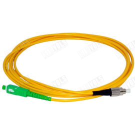 Шнур оптический FC/UPC-SC/APC, SM, 5м, Simplex, ЖЕЛТЫЙ, SV R-2076