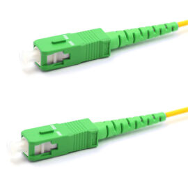 Шнур оптический SC/APC-SC/APC, SM, 7м, Simplex, желтый, REXANT 50-2060