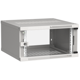 Шкаф настенный 19", 6U, 600х600мм, стекл. дверь, серый, LINEA WE, ITK LWE3-06U66-GF НЕКОНДИЦИЯ (нарушена упаковка)