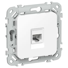 FLITE Розетка телефонная RJ11 категория 3 РТ3-1-ФлБ белый IEK