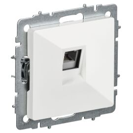 BRITE Розетка телефонная RJ11 РТ10-БрБ белый IEK
