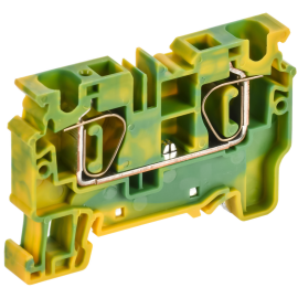 Клемма пружинная CX6, PE, проходная, заземляющая, 6мм2, IEK AF-CT41-00-K52-006