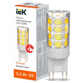 Лампа светодиодная CORN капсула 3,5Вт 230В 3000К керамика G9 IEK