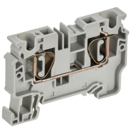 Клемма пружинная CX6, проходная, 6мм2, серая, IEK AF-CT40-00-K03-006