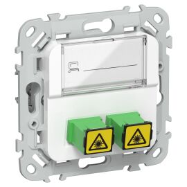 FLITE Розетка 2-местная оптоволоконная РОВ-2-ФлБ белый IEK