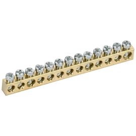 TEKFOR Шина нулевая сечение 6х9 13 отверстий IEK