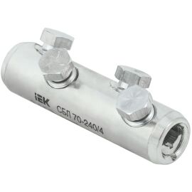 Соединитель болтовой луженый СБЛ 70-240/4 IEK