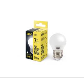 Лампа светодиодная ECO G45 шар 7Вт 230В 4000К E27, IEK LLE-G45-7-230-40-E27